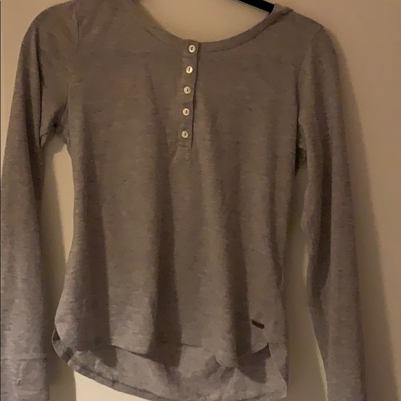 grey button up roots long sleeve - Picture 2 of 4